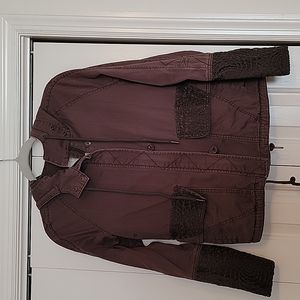 Anthropolgie Hei Hei brown hooded jacket, Sz XS